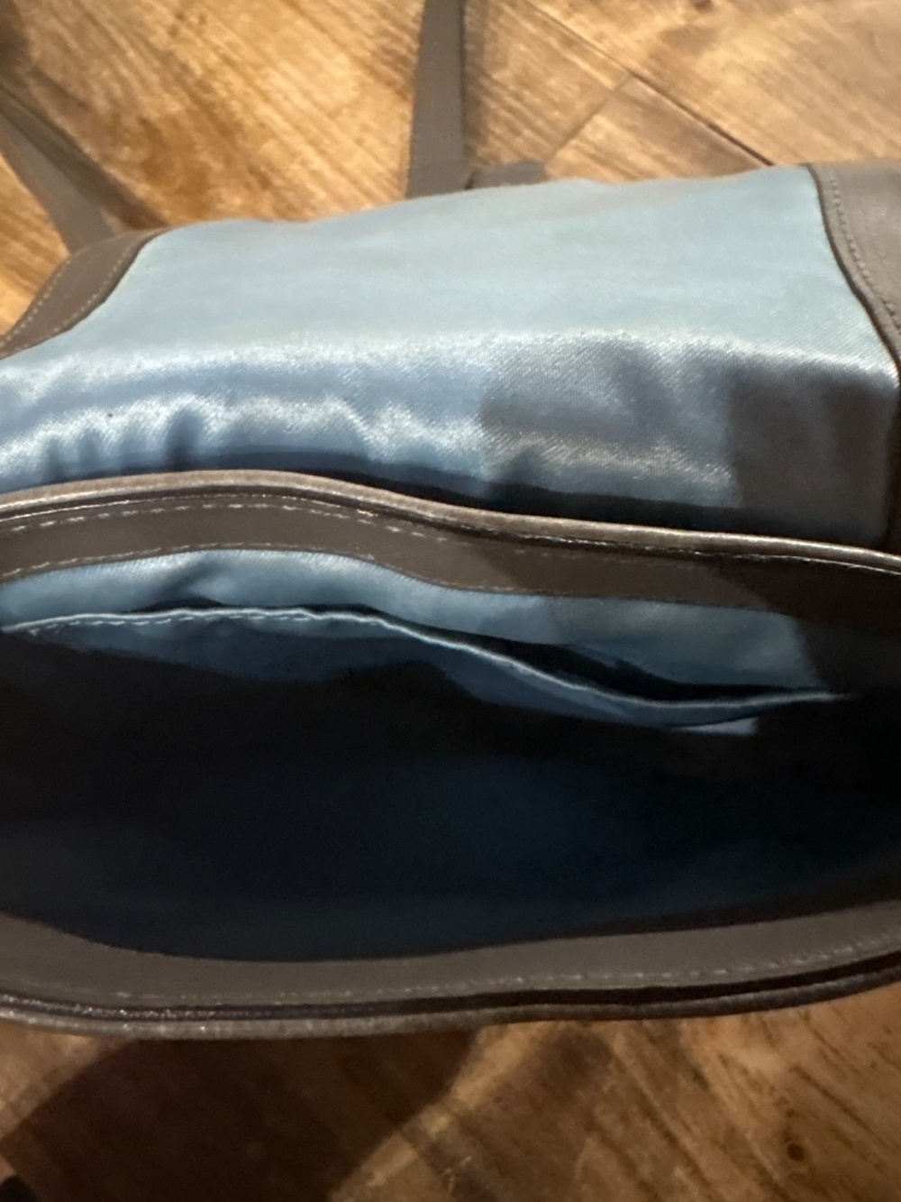 Coach vintage Garcia saddle bag crossbody, gray - Picture 4 of 6
